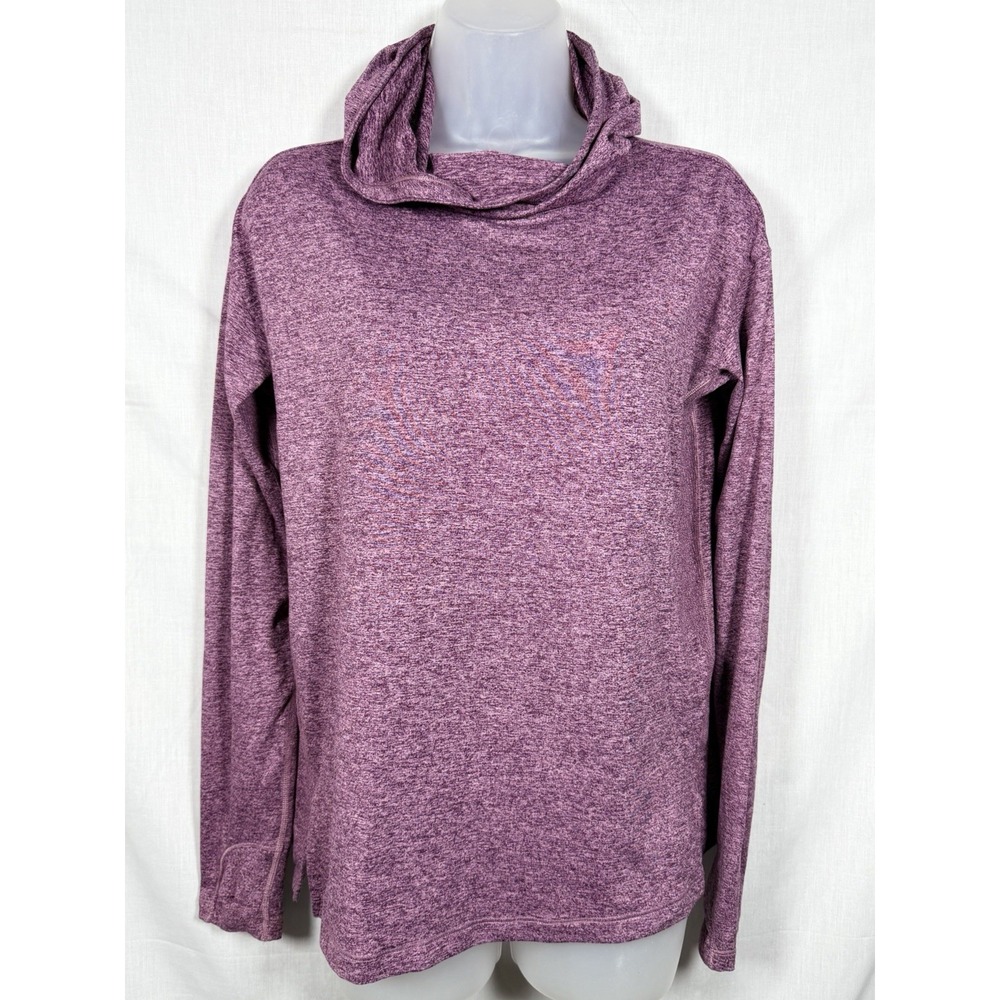 Athleta Uptempo Hoodie‎ Sweatshirt XS Purple Heathered Athleisure Pullover